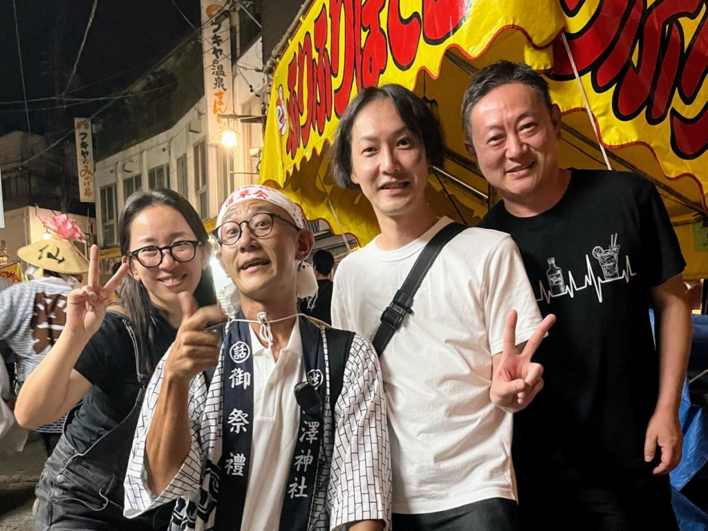 GinYaMEDIAのメンバーと野沢のみなさん