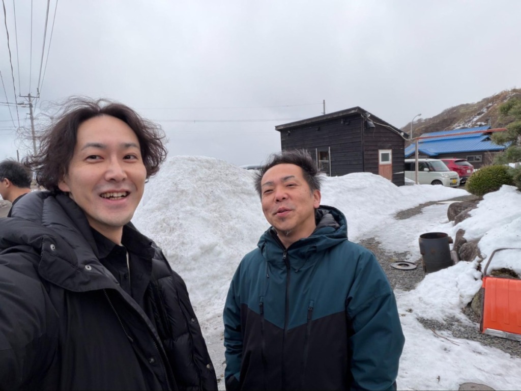 積丹スピリットの岩崎さんと私