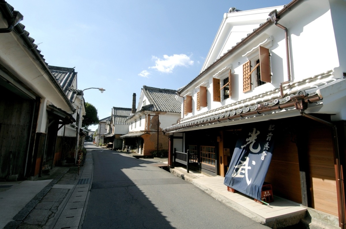 光武酒造場の酒蔵・店舗外観